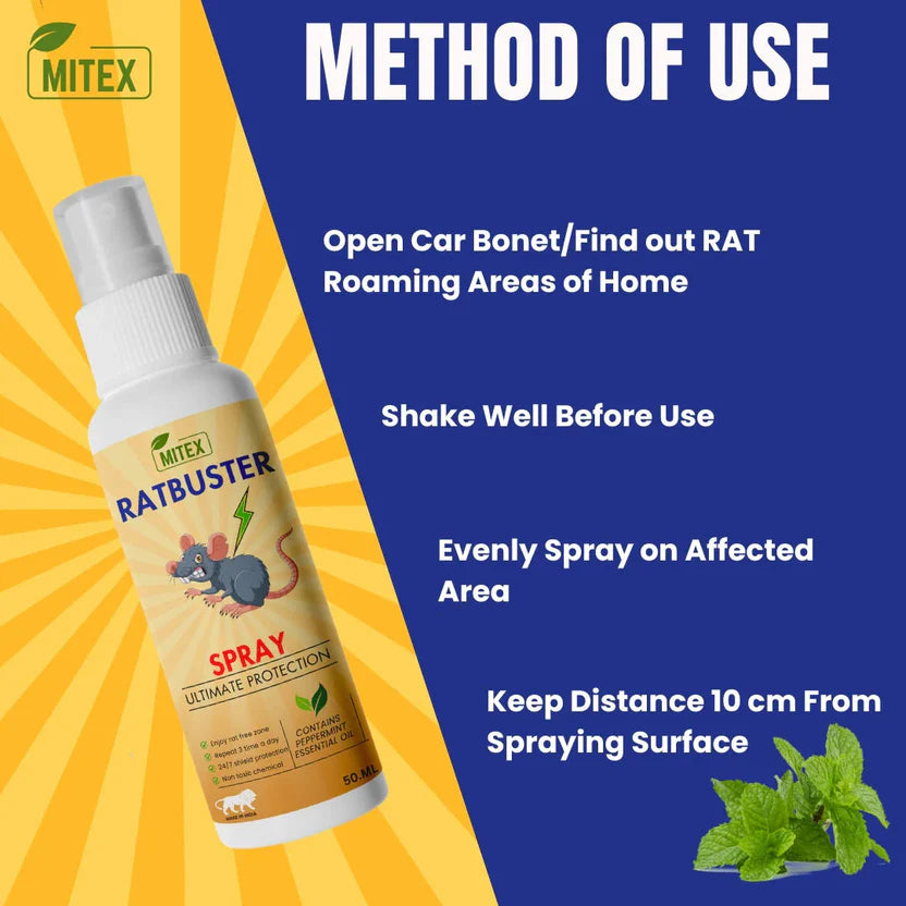 Ratbuster Spray Prevents Rat Attacks 💥BUY 1 GET 2 FREE💥