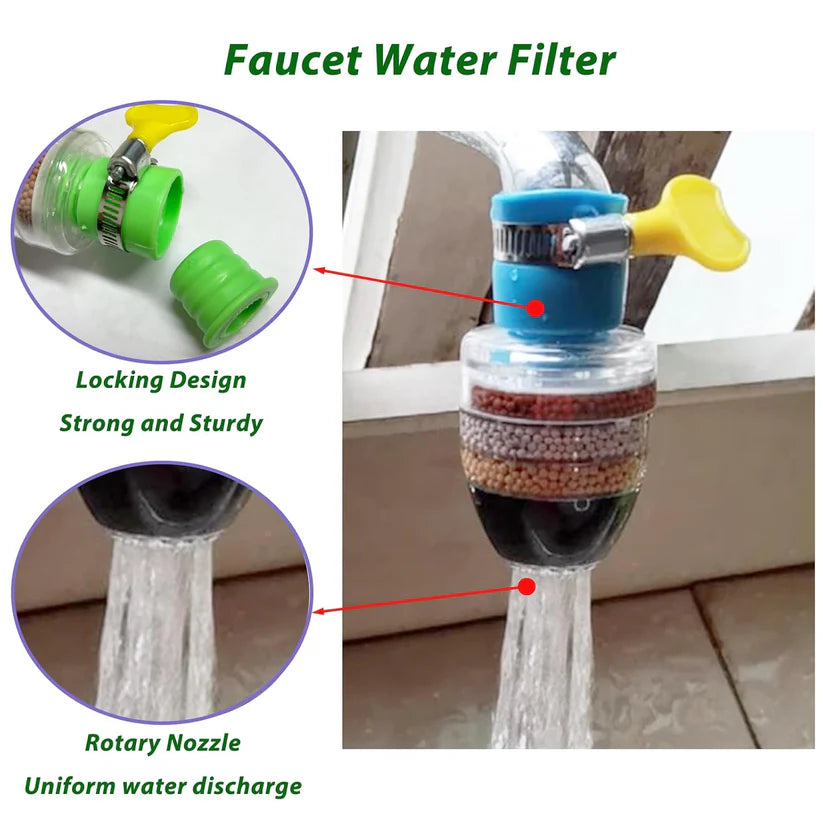 CleanTap Multi-Layer Activated Carbon Water Faucet Filter 💧✨ (Buy 1 Get 1 Free 🔥)